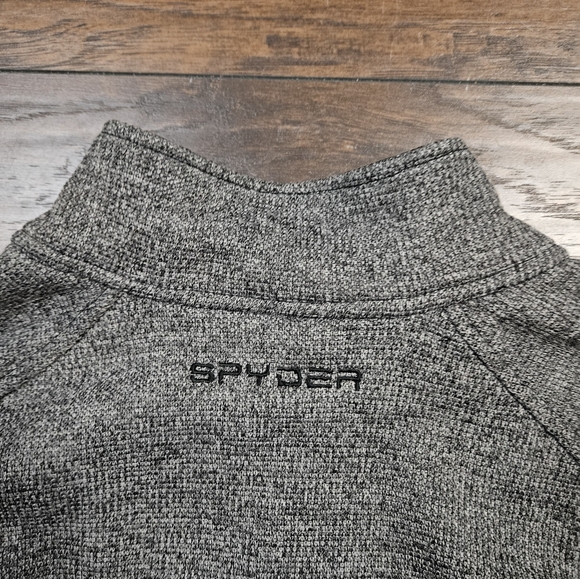 Spyder Full Zip Constant Knit Heathered Raglan Sleeve Jacket Size XL - Picture 11 of 14